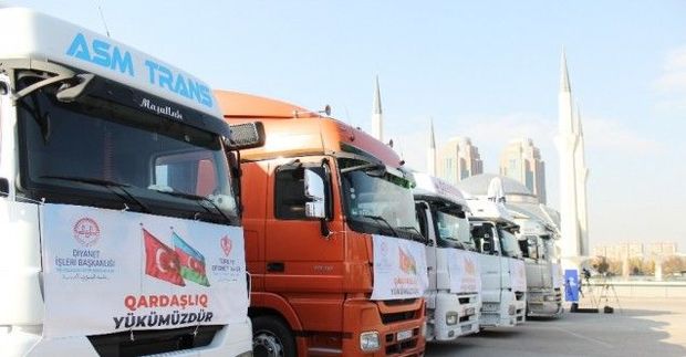 Türkiyədən Azərbaycana altı TIR yardım göndərildi 