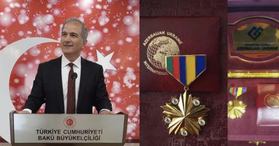 Türkiyə səfirliyinin mətbuat müşaviri “Qızıl medal”la təltif edilib 