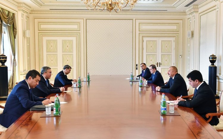 Prezident İlham Əliyev Qazaxıstanın Baş nazirinin müavinini qəbul edib 