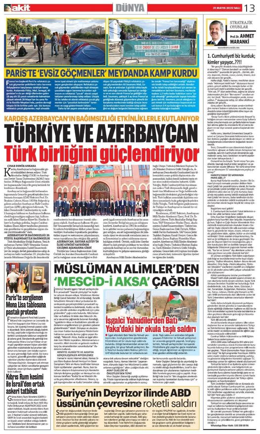 TAİB-in Gəncə səfəri türk mediasında 