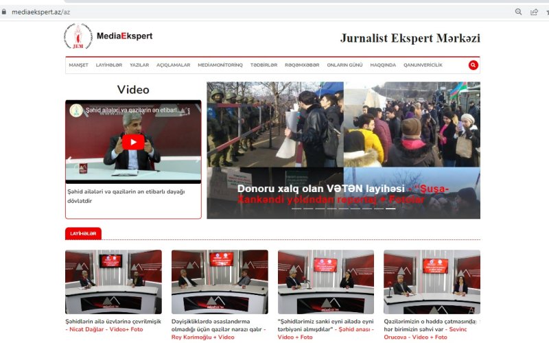 Mediaekspert.az saytı yaradıldı – Jurnalistikaya dair yeni platforma 