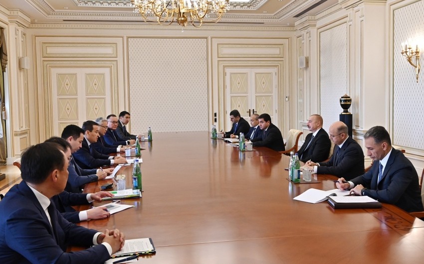 Prezident İlham Əliyev Qazaxıstanın Baş nazirini qəbul edib 