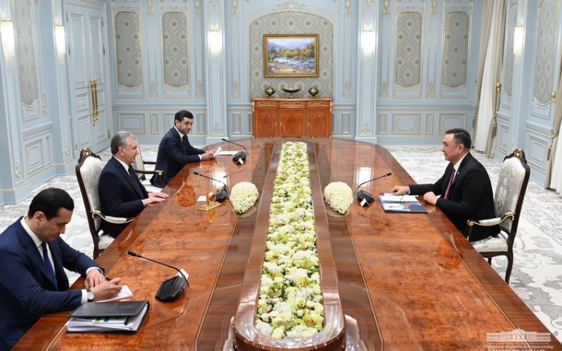TDT-nin Baş katibi Özbəkistan Prezidenti ilə görüşüb 
