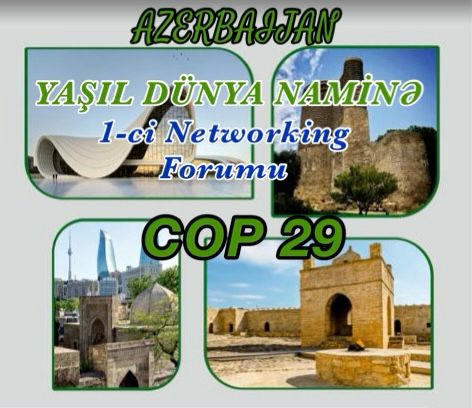 Azərbaycanda keçiriləcək COP29 çərçivəsində “Yaşıl Dünya Naminə” 1-ci Networking Forumuna start verildi 